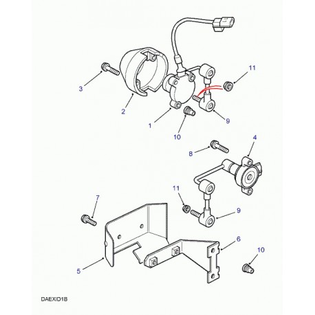 Land rover ecrou a six pans Range P38 (ANR2388)