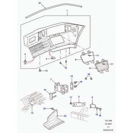 Land rover conduit d'air Range P38 (ANR4150)