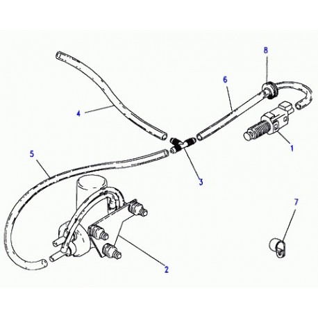 Land rover tuyau flexible a depression Discovery 1 (ANR4907)