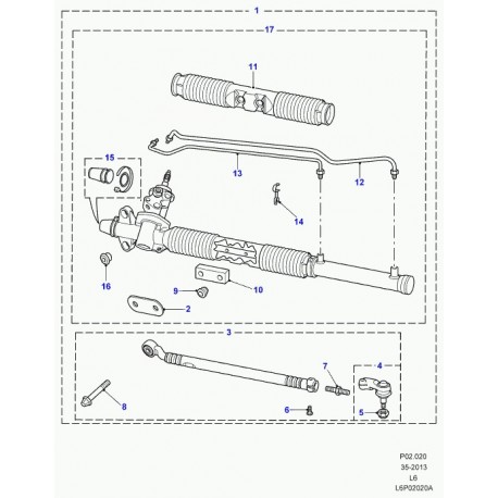 Land rover ecrou de reglage Freelander 1 (ANR5735)