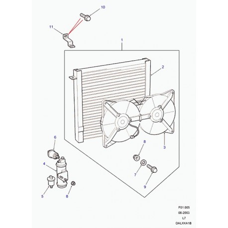 Land rover sechoir air de compresseur Range P38 (AWR1374)