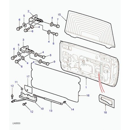 Land rover piece cuneiforme Freelander 1 (BFU490020)