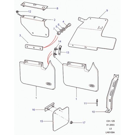 Land rover support Discovery 2 (CAX100210)