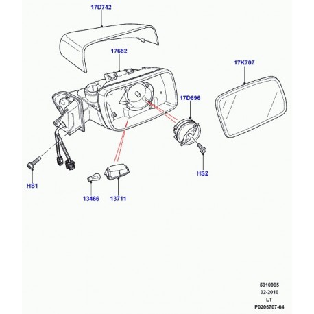 Land rover socle porte ampoules Discovery 3, Range L322, Sport (CTZ500010)