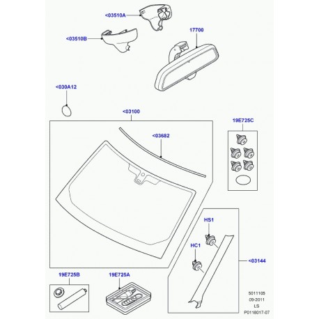 Land rover jeu de pieces de fixation Discovery 3 (DHB500400)