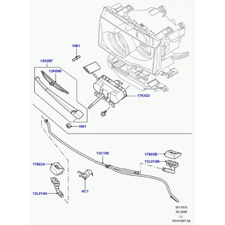 Land rover gicleur Range L322 (DNJ500170)